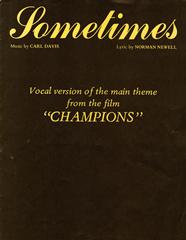 Sometimes (Theme from 'Champions')
