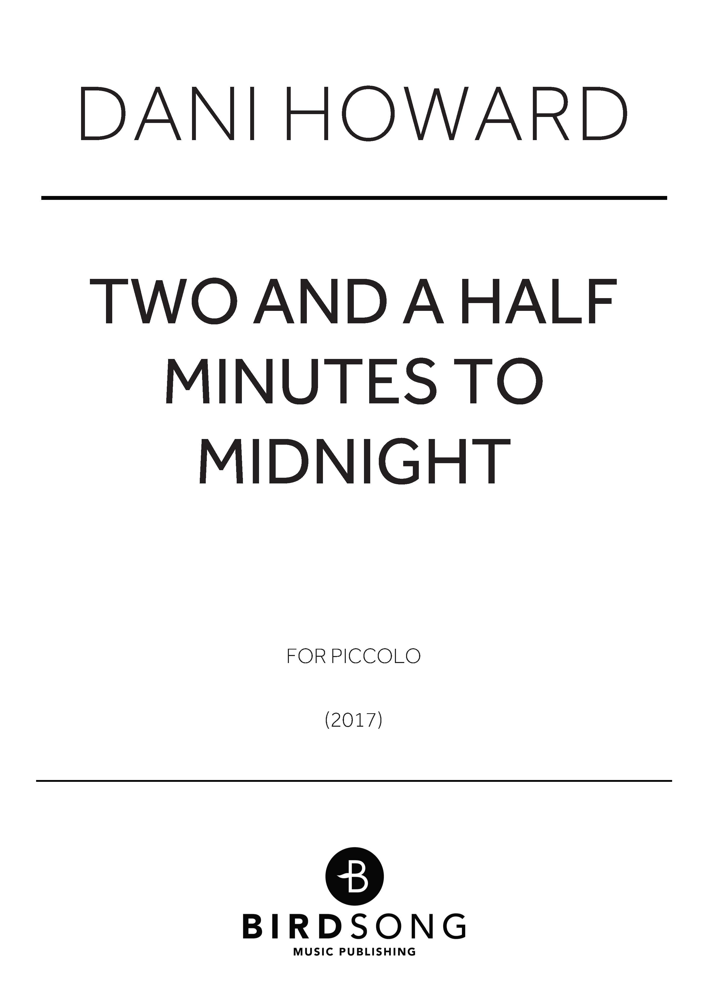 Two and a Half Minutes to Midnight