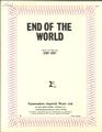 End Of The World (Jerry Crist) Sheet Music