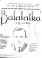 At The Balalaika Sheet Music