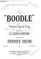 Boodle (Sydney Shaw) Bladmuziek