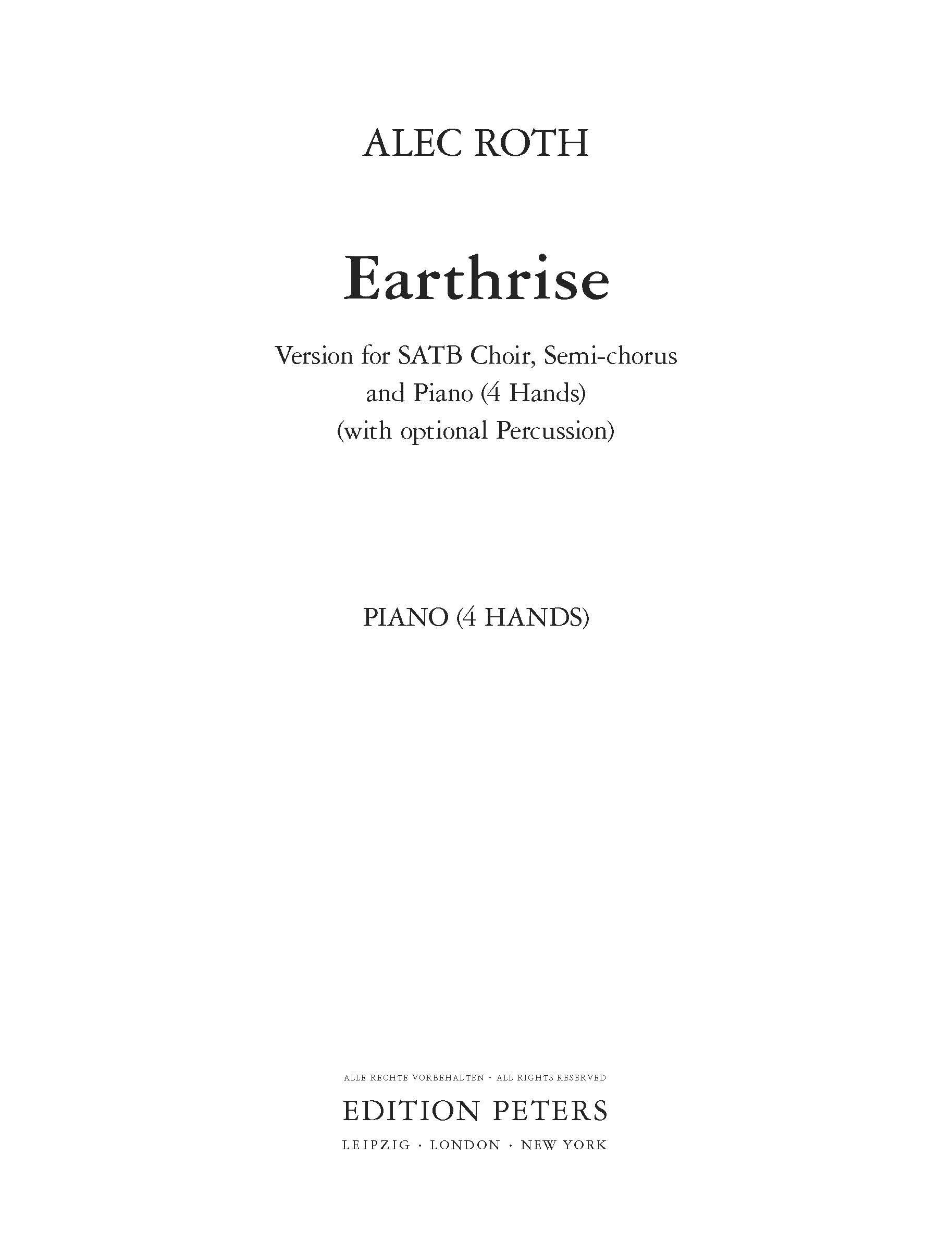 Earthrise (Piano Accompaniment)
