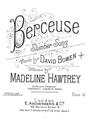 Berceuse (Slumber Song) (Madeline Hawtrey) Sheet Music