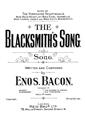 The Blacksmiths Song Sheet Music
