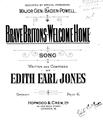 Brave Britons - Welcome Home Bladmuziek
