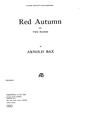 Red Autumn Sheet Music