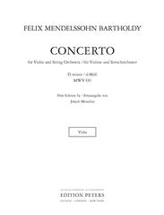 Violin Concerto in D minor (Viola)