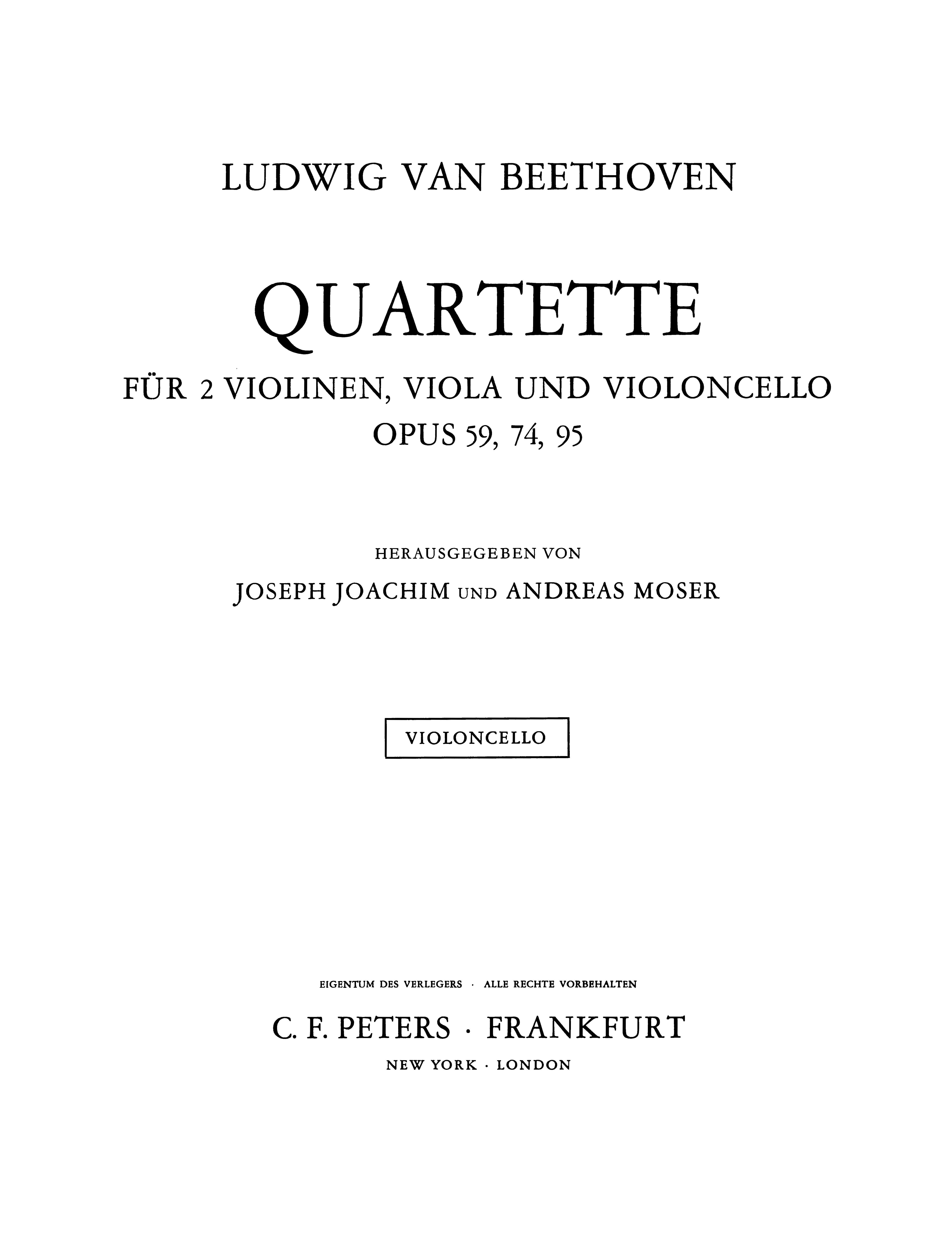 String Quartets Complete Vol.2 Opus 59. 74 and 95