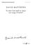 David Matthews : To What God Shall We Chant Our Songs Of Battle? - Mixed Voices - Faber Digital