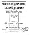 Adolphus The Adventurous And Ferdinand His Friend Partituras Digitais