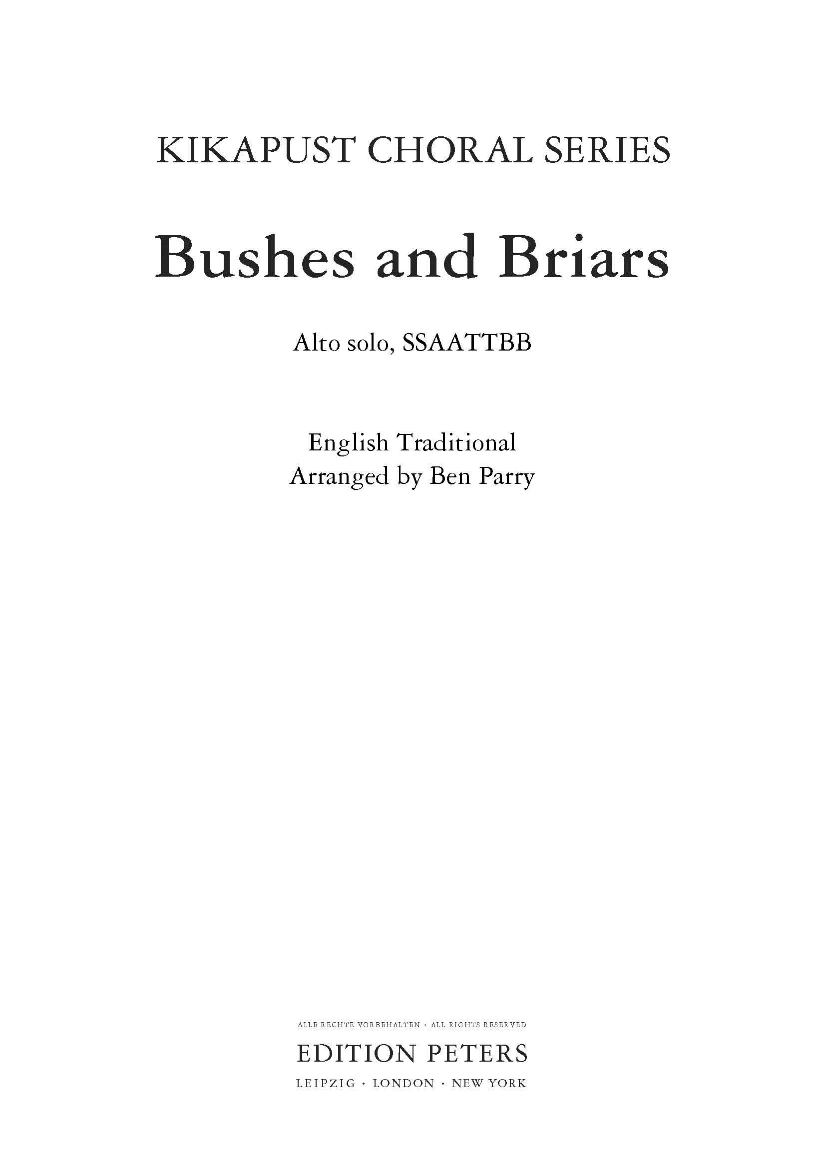 Bushes And Briars