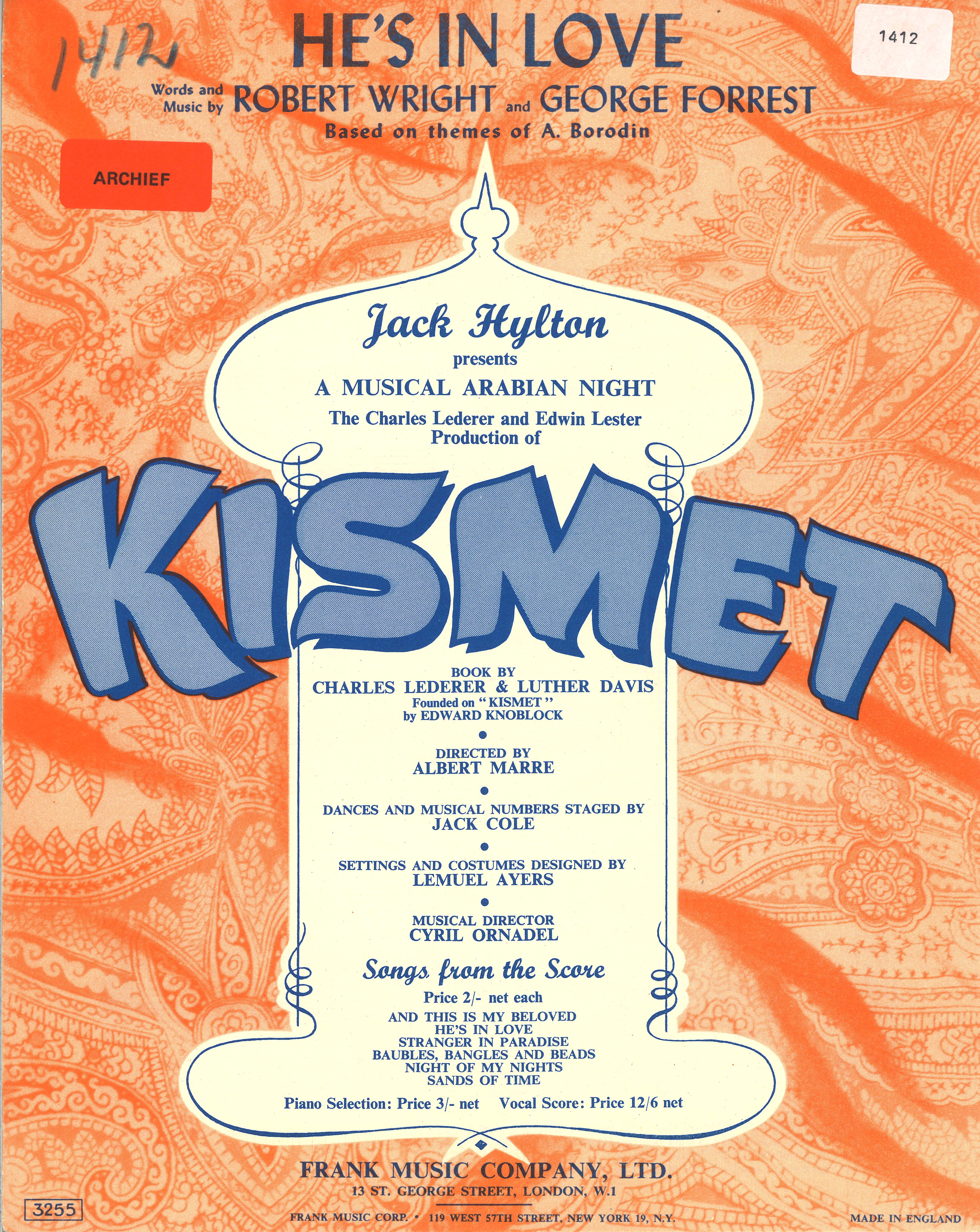 He's In Love! (from 'Kismet')