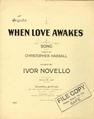 When Love Awakes Sheet Music