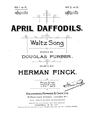 April Daffodils Partituras Digitais
