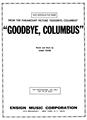 Goodbye, Columbus Sheet Music