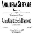Andalusian Serenade Sheet Music