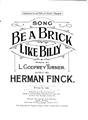 Be A Brick Like Billy Sheet Music