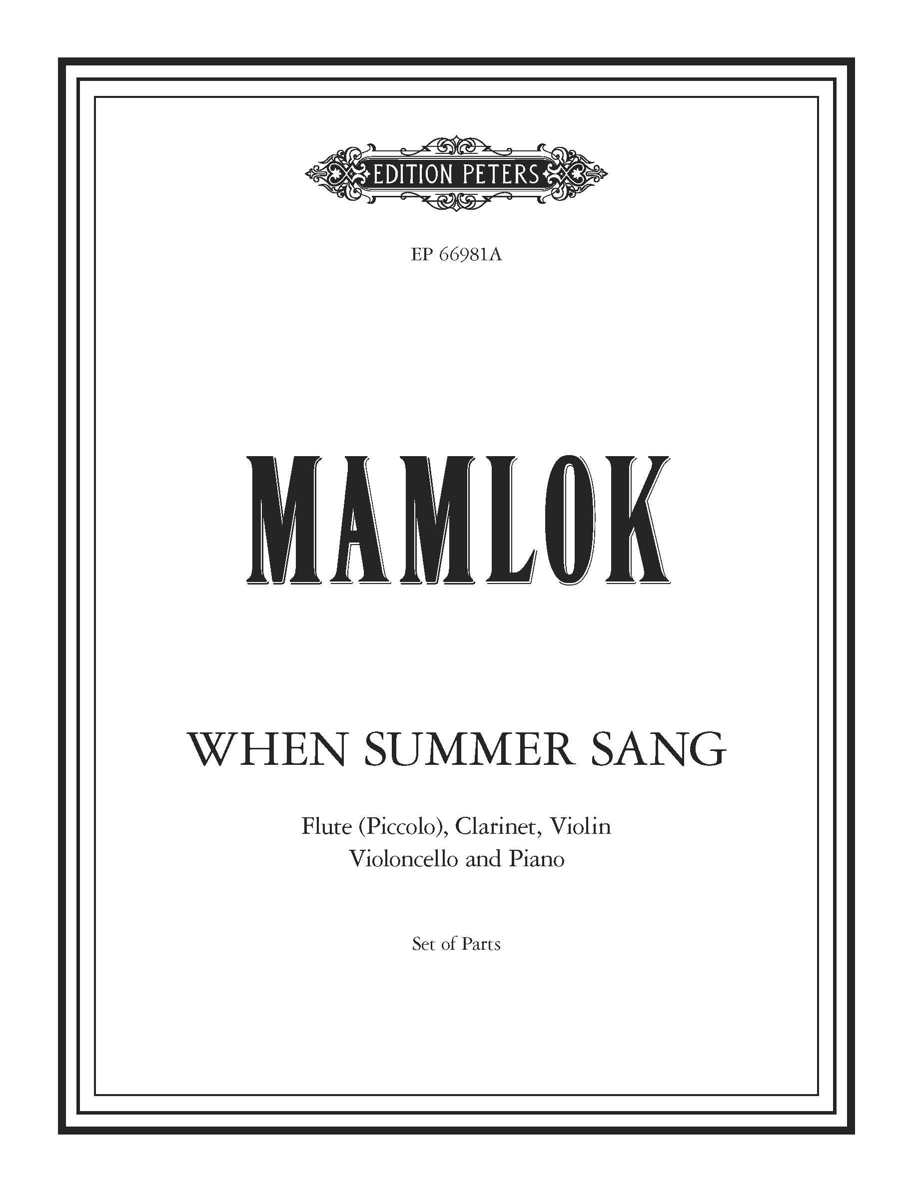 When Summer Sang