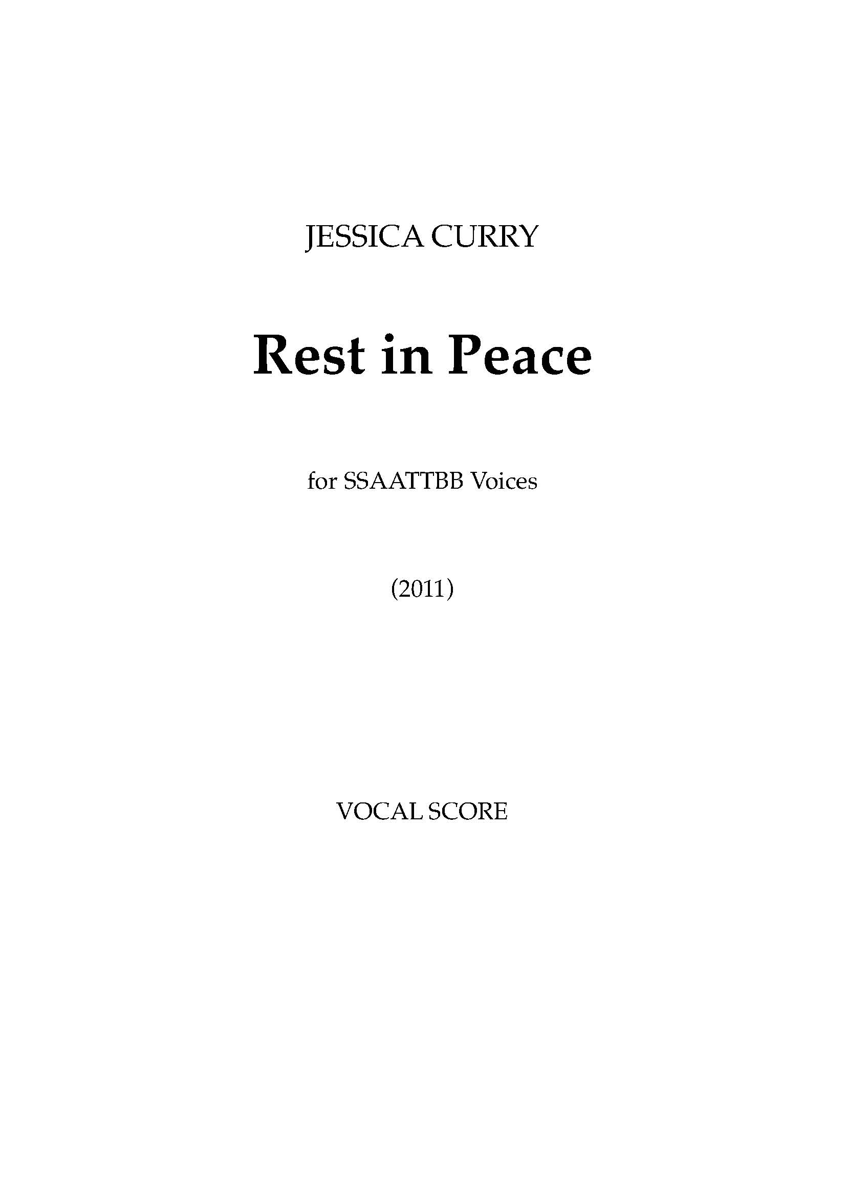Rest In Peace (from 'Perpetual Light')
