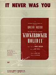 It Never Was You (from 'Knickerbocker Holiday')