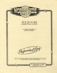 Bazoom (I Need Your Lovin')
