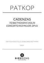 Cadenzas to Beethoven's Violin Concerto in D major Op.61