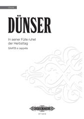 In seiner Fülle ruhet der Herbsttag