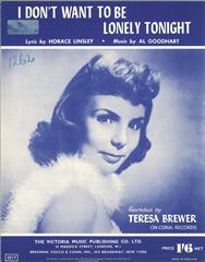 I Don't Want To Be Lonely Tonight
