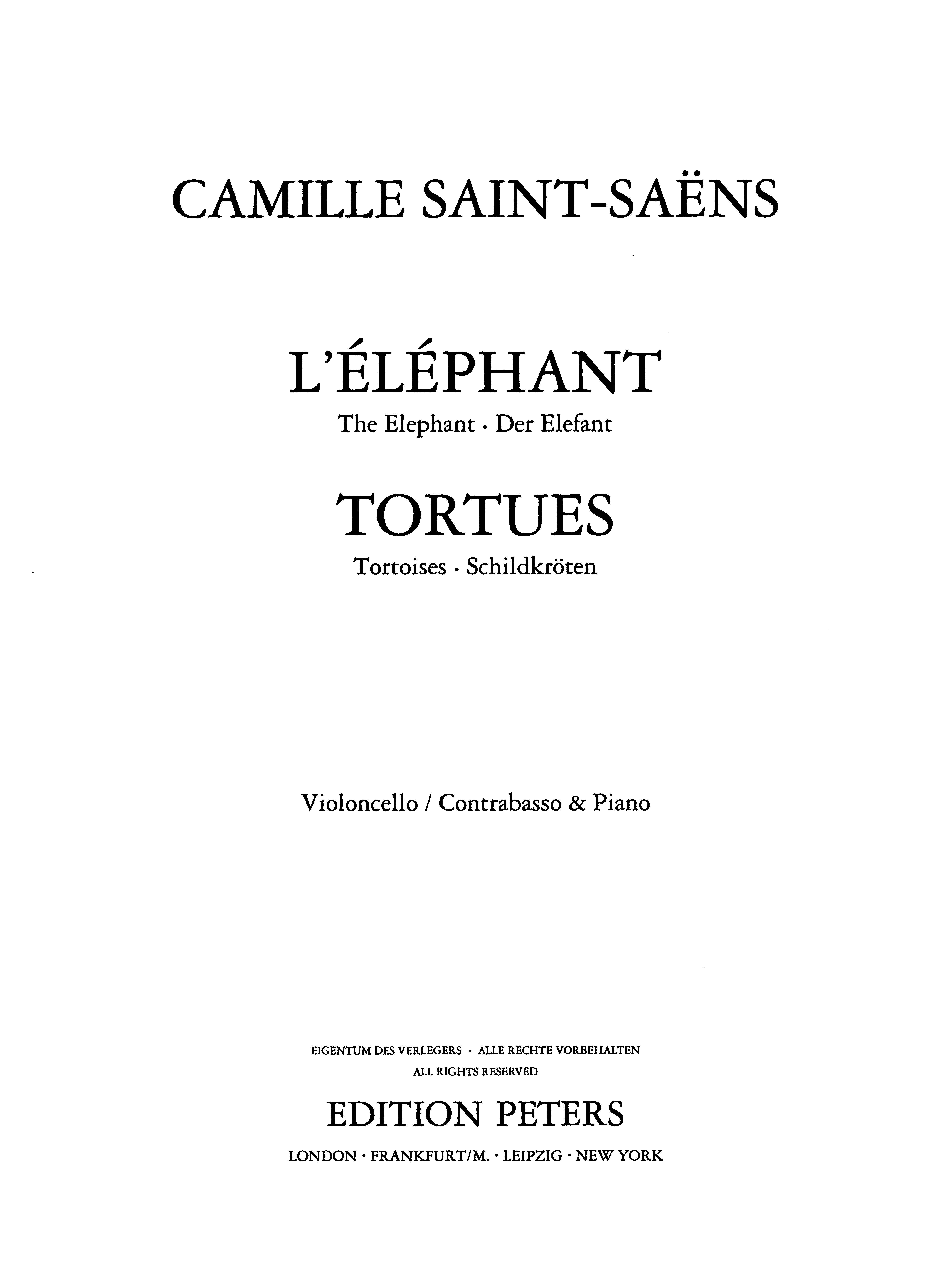 L’éléphant and Tortues