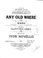 Any Old Where Sheet Music