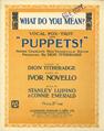What Do You Mean? (from Puppets) Noten