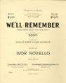 Well Remember (Grin, Grin, Grin! Win, Win, Win!) Sheet Music