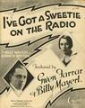 Ive Got A Sweetie On The Radio Sheet Music