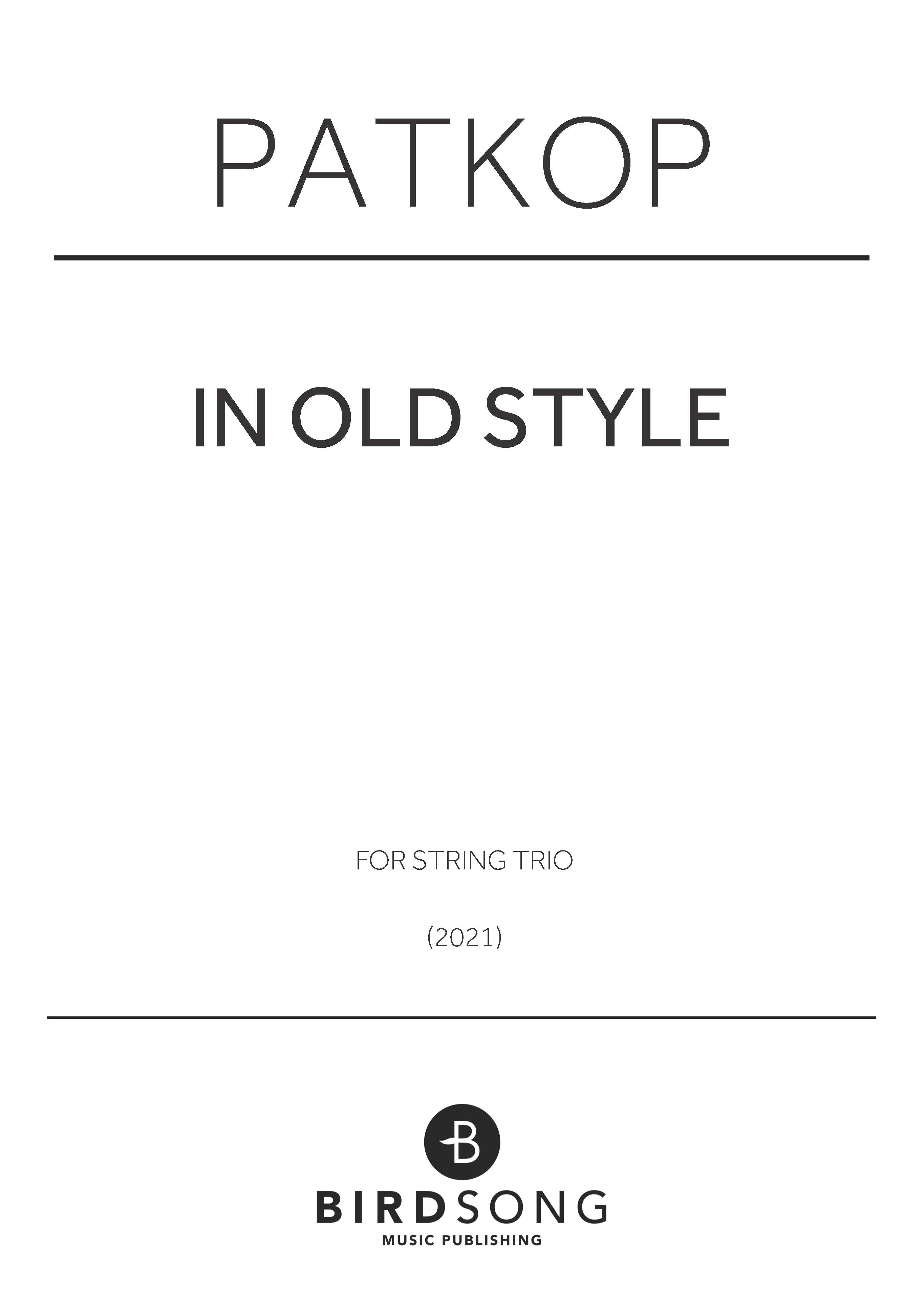 in old style