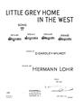Little Grey Home In The West Sheet Music