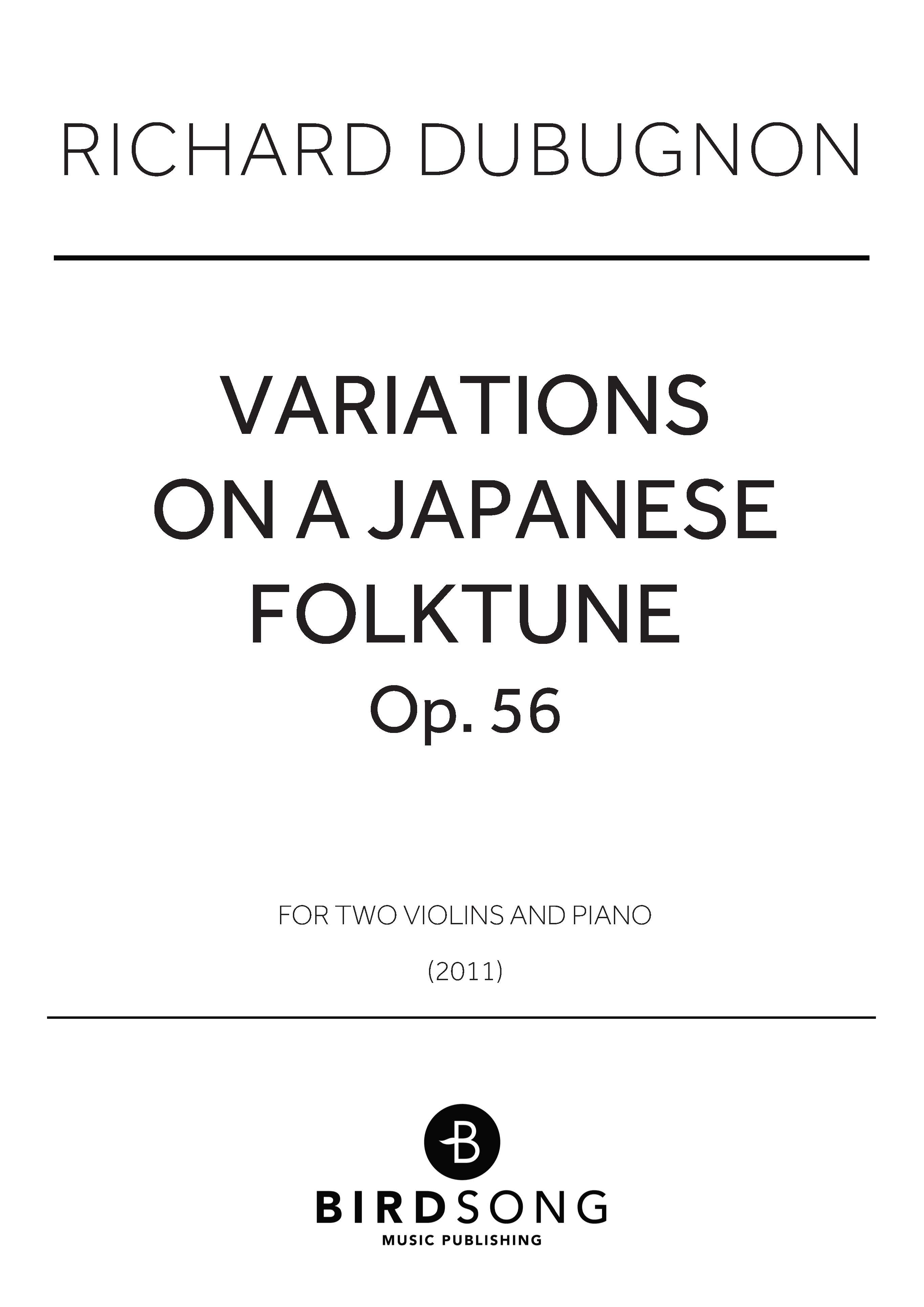Variations on a Japanese Folktune