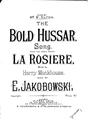 The Bold Hussar Partiture