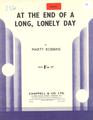At The End Of A Long, Lonely Day Sheet Music