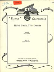 Hold Back The Dawn