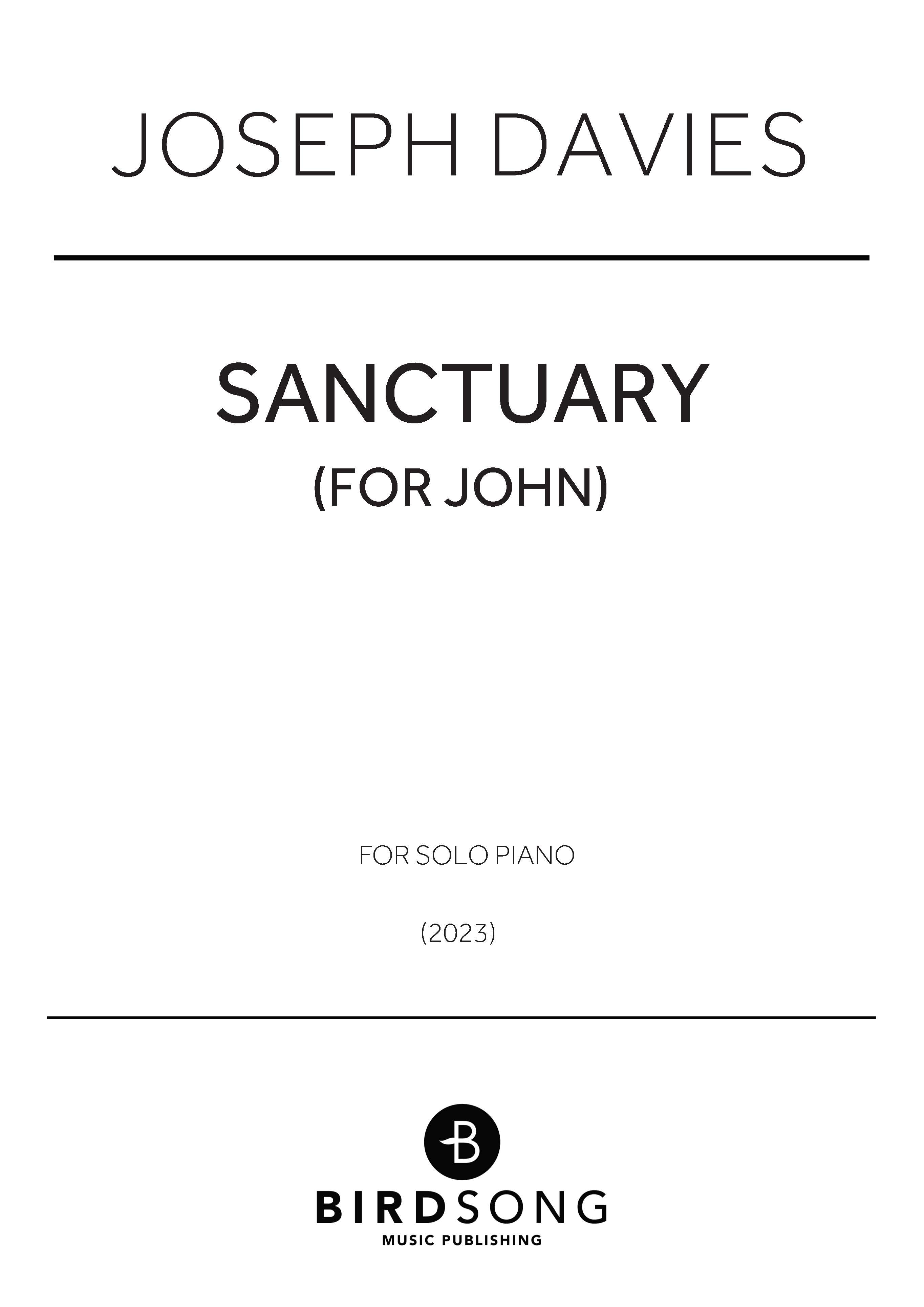 Sanctuary (for John)