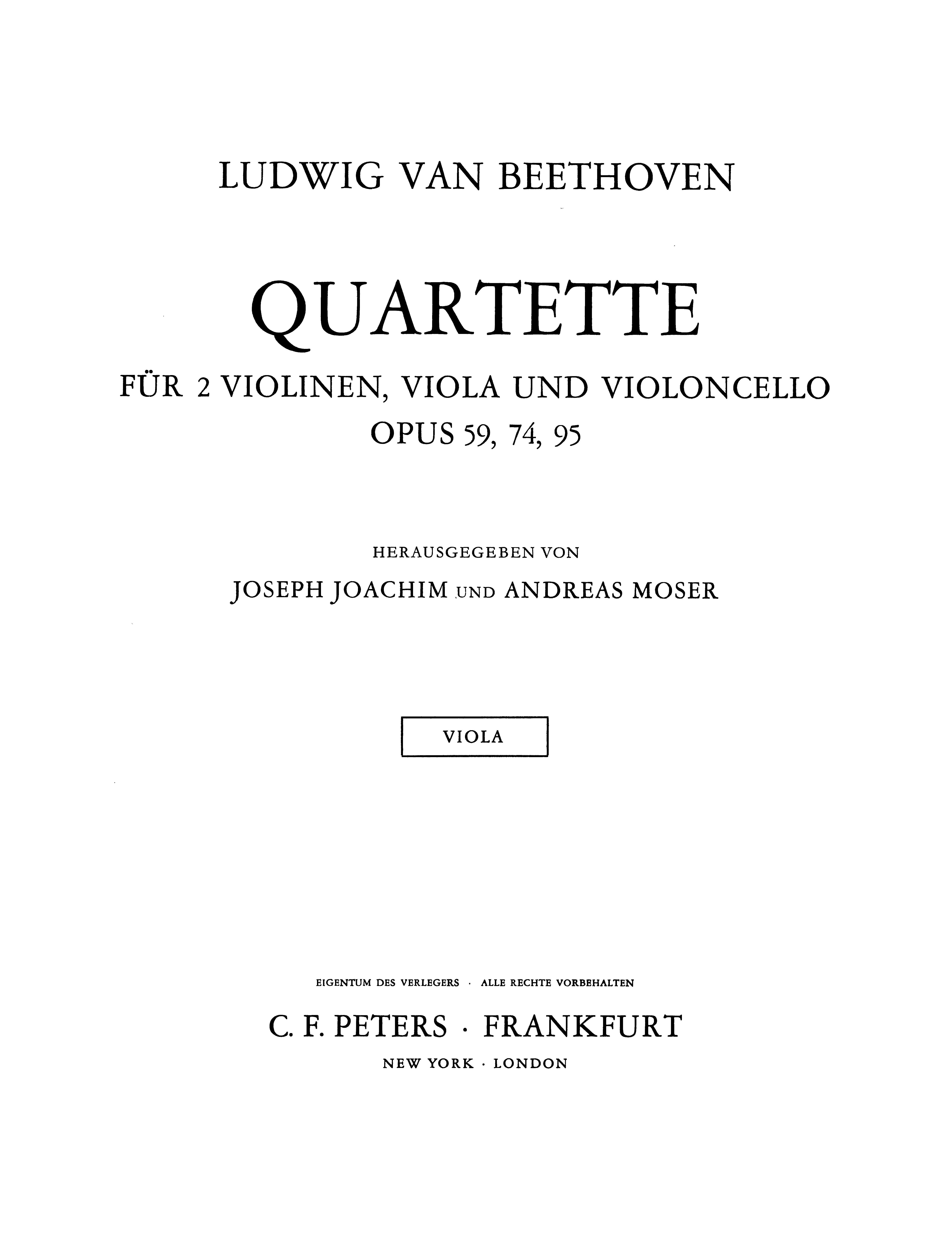 String Quartets Complete Vol.2 Opus 59. 74 and 95