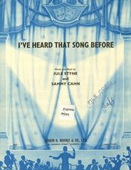 I've Heard That Song Before (from 'Youth On Parade')