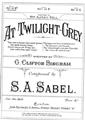 At Twilight-Grey Sheet Music