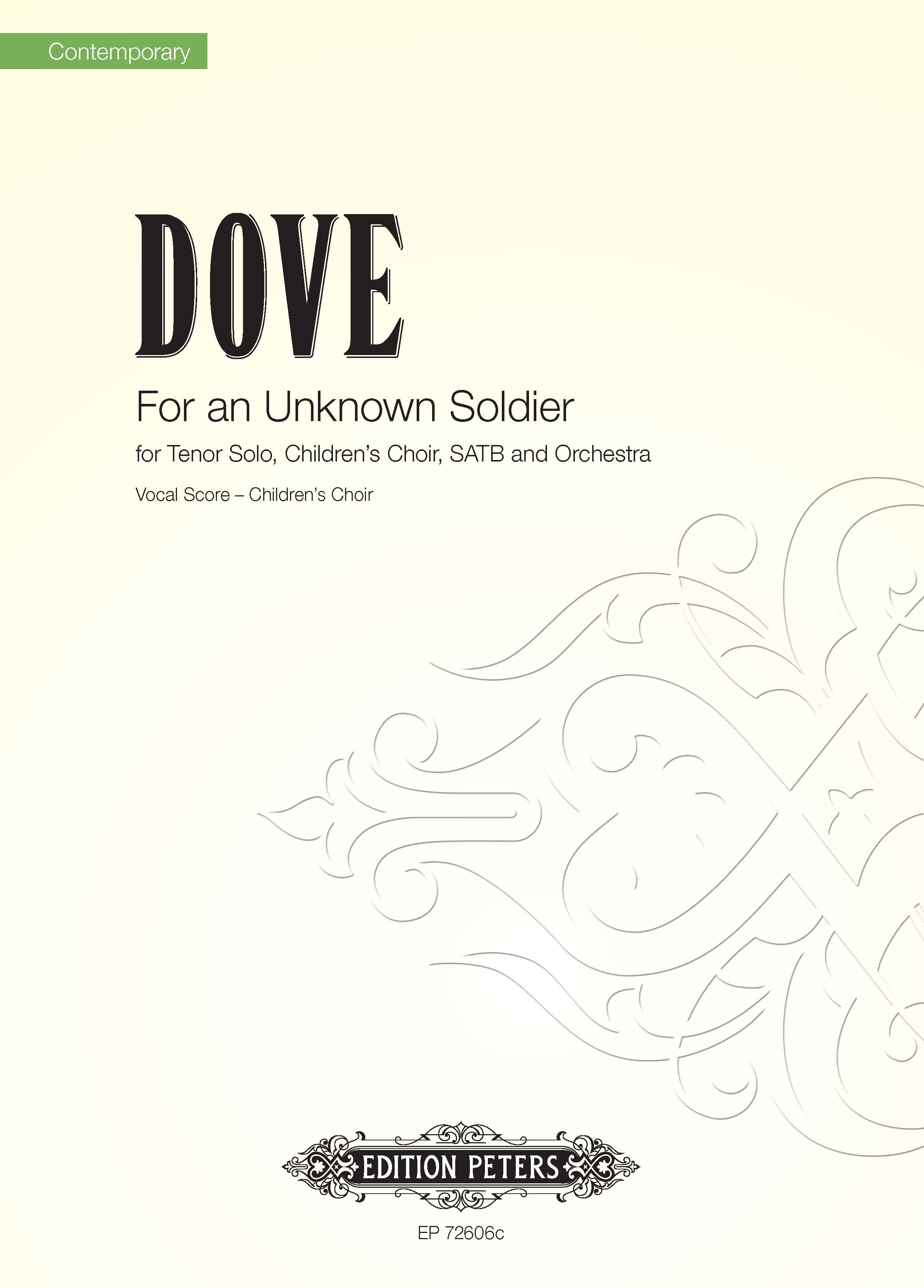 For an Unknown Soldier (Children's Vocal Score)