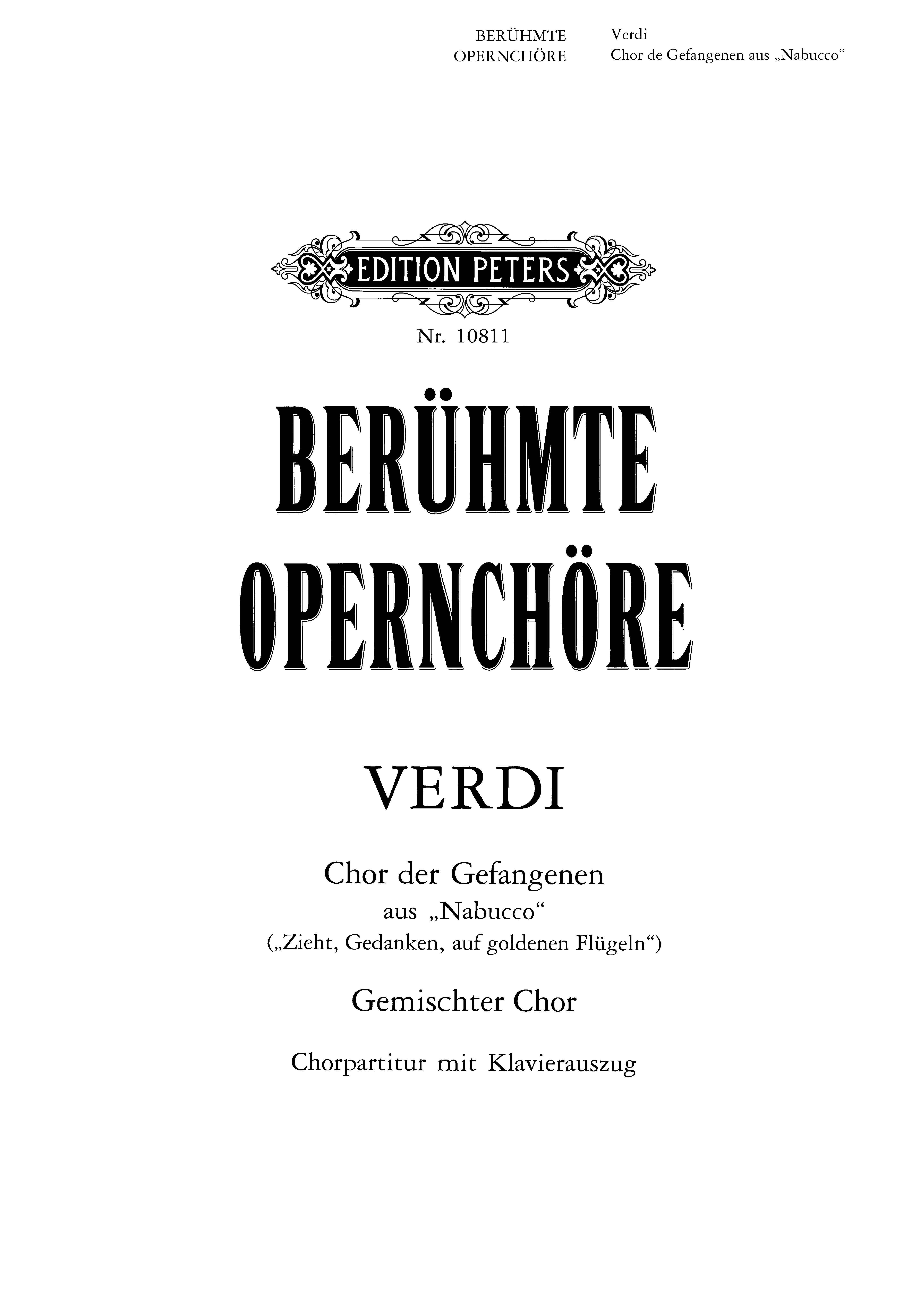 Chorus of the Hebrew Slaves (from Nabucco)