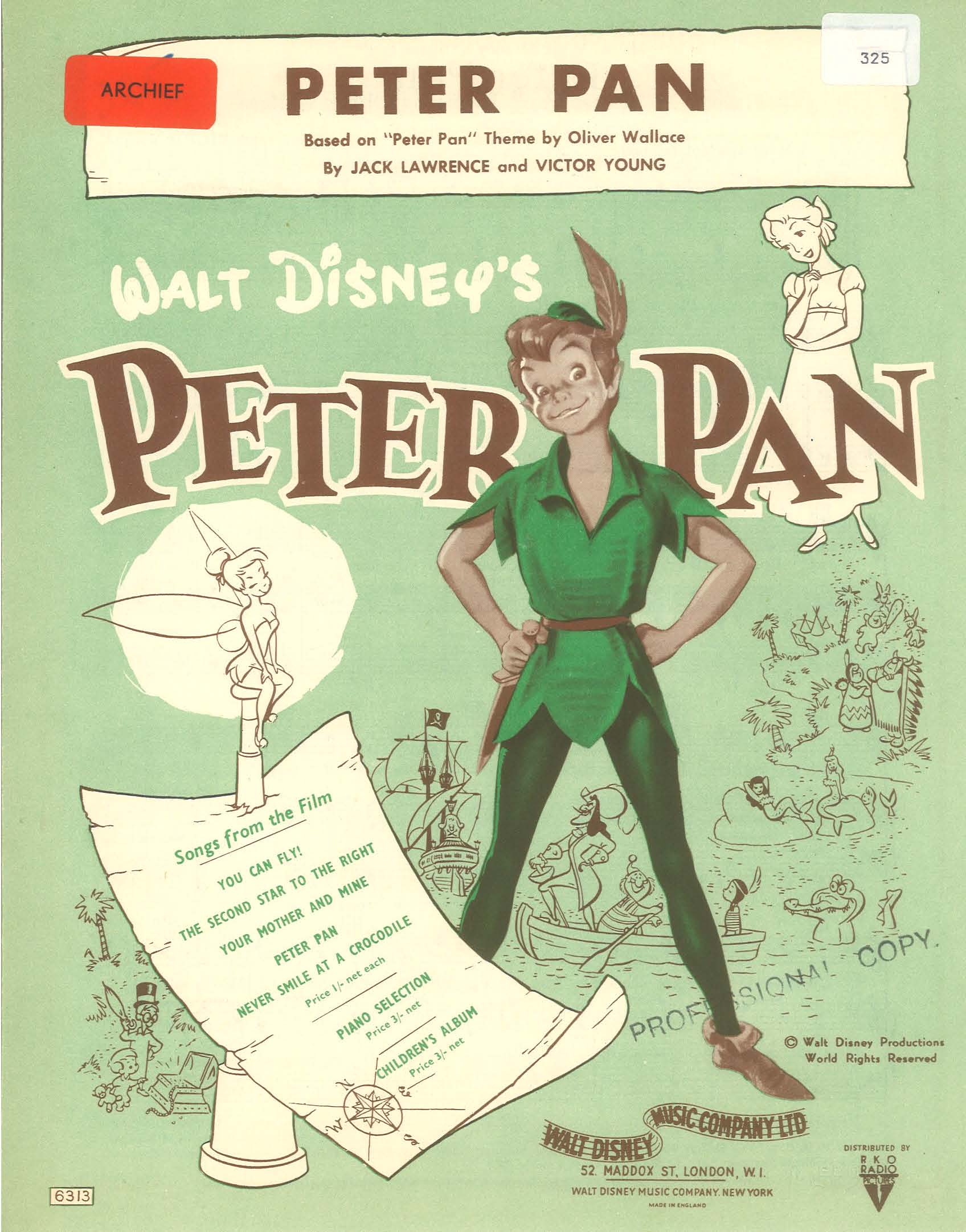 Peter Pan (from Disney's 'Peter Pan')