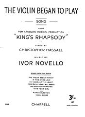 The Violin Began To Play (from 'King's Rhapsody')