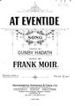 At Eventide Sheet Music