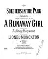 Soldiers In The Park Sheet Music