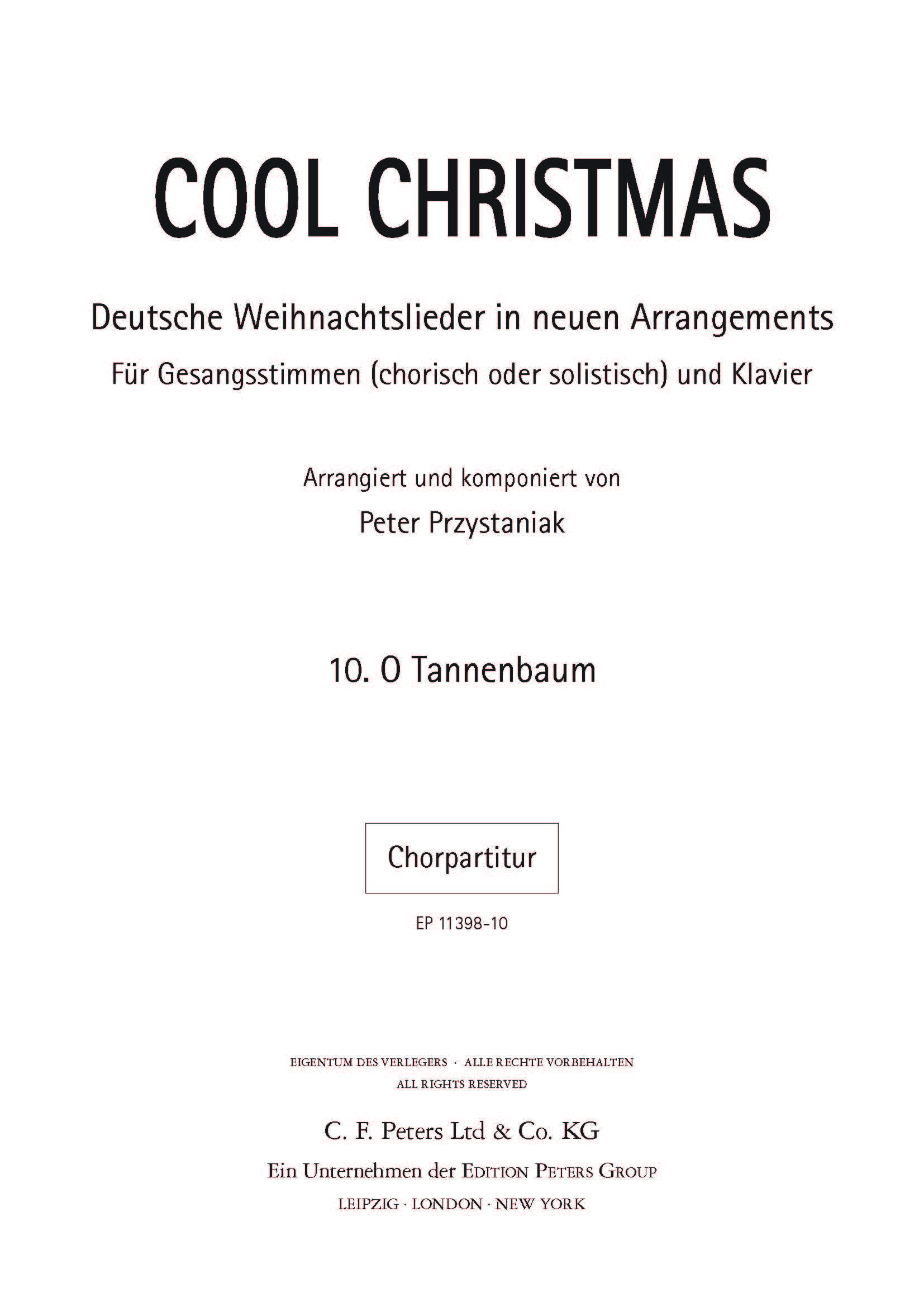 Cool Christmas: O Tannenbaum